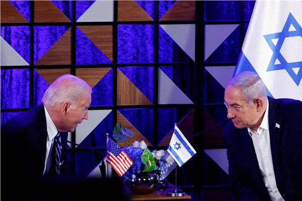 بايدن أثناء أحد اجتماعاته مع رئيس الوزراء الإسرائيلى نتنياهو