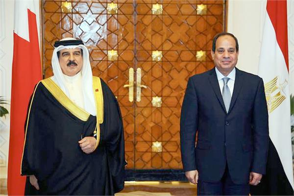 الرئيس عبد الفتاح السيسي  والملك حمد بن عيسى ملك البحرين