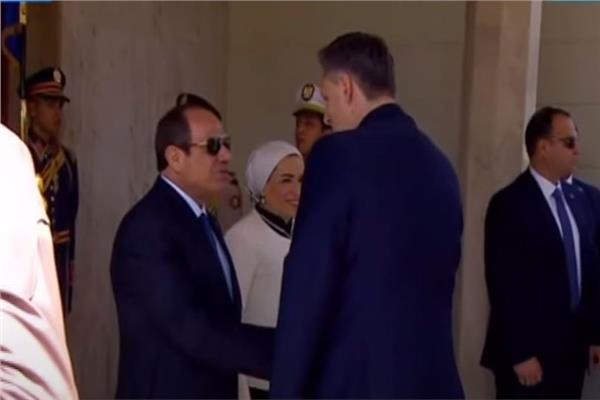 بدء مباحثات الرئيس السيسي ورئيس البوسنة بقصر الاتحادية