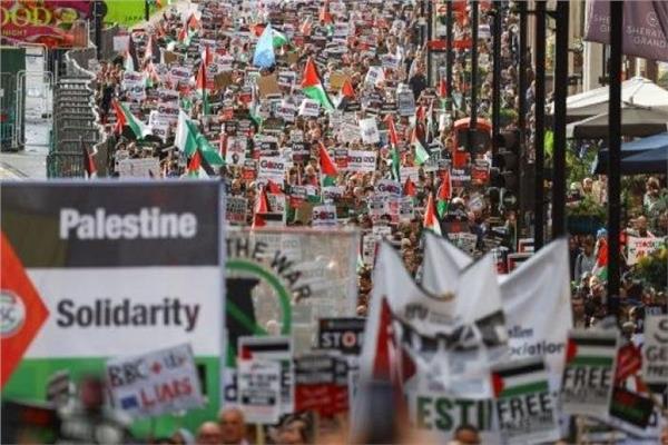 تظاهرات عمالية في أثينا تعلن التضامن مع قطاع غزة