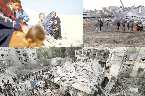 قوات الاحتلال الإسرائيلى ارتكاب جرائم الإبادة الجماعية بحق الفلسطينيين فى قطاع غزة