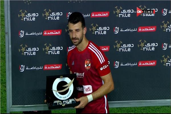 محمود متولي أفضل لاعب في مباراة الأهلي والجونة 