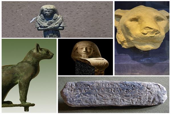 أهم القطع الأثرية المعروضة بمتحف جامعة الزقازيق