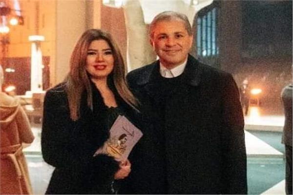 رانيا فريد شوقي مع زوجها تامر الصراف