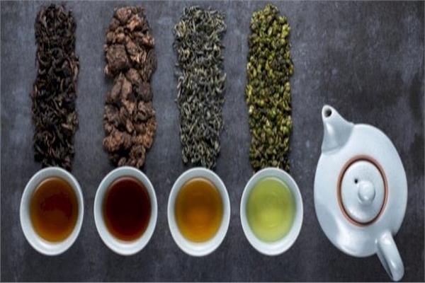 صورة تعبيرية للأنواع الشاي المختلفة