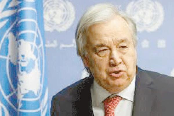  أنطونيو جوتيريش الأمين العام للأمم المتحدة 