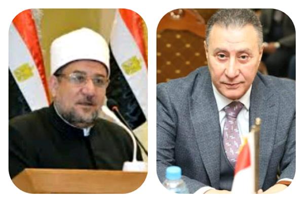 وزير الأوقاف د. محمد مختار جمعة وهشام فاروق المهيري