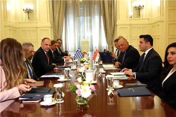المحادثات الثنائية بين مصر واليونان اليوم