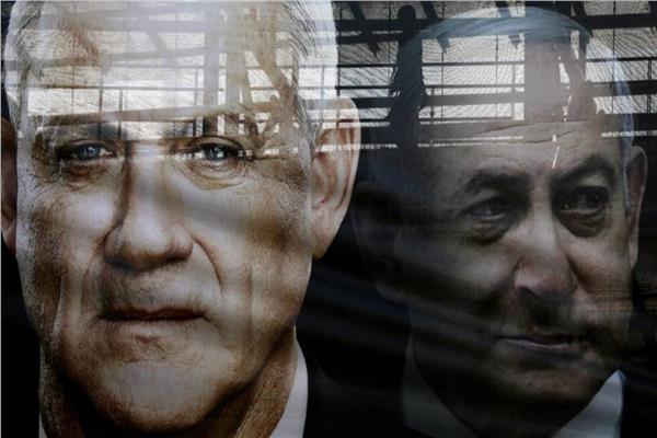 رئيس الوزراء الإسرائيلي بنيامين نتنياهو وعضو مجلس الحرب بيني جانتس
