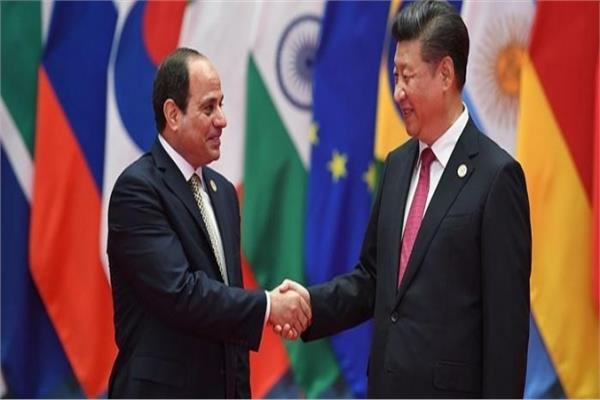 الرئيس المصري والرئيس الصيني 