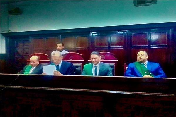 هيئة المحكمة برئاسة المستشار ياسر بدوي سنجاب