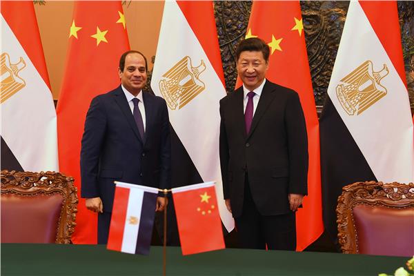 السيسي ونظيره الصيني يشهدان توقيع عدد من اتفاقيات التعاون المشترك