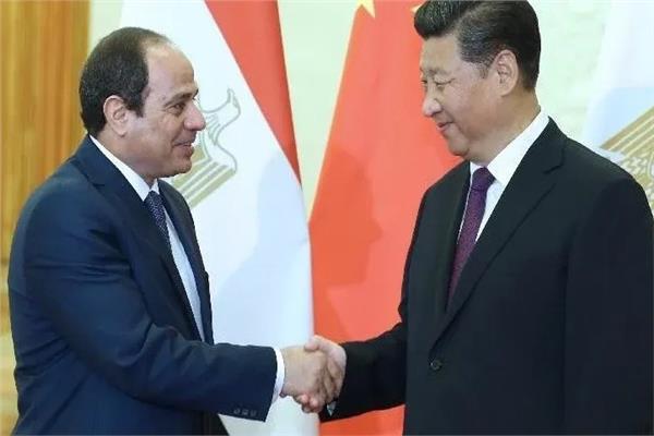 الرئيسين المصري والصيني