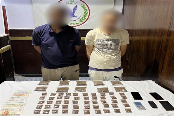 صور| ضبط 7 عاطلين بحوزتهم مخدرات وأسلحة نارية بالقاهرة 