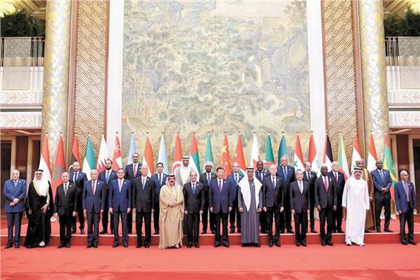 الرئيس السيسي والرئيس الصيني وعدد من القادة العرب في افتتاح أعمال المنتدى العاشر