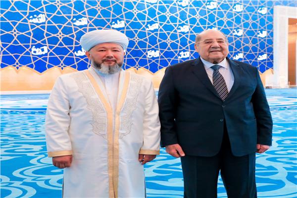 رىيس مجلس الشيوخ يزور مفتي كازاخستان ‎