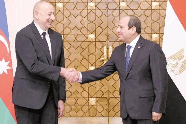 الرئيس عبدالفتاح السيسى خلال استقباله الرئيس إلهام علييف رئيس جمهورية أذربيجان