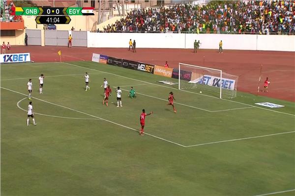 غينيا بيساو يتقدم بهدف أمام منتخب مصر 