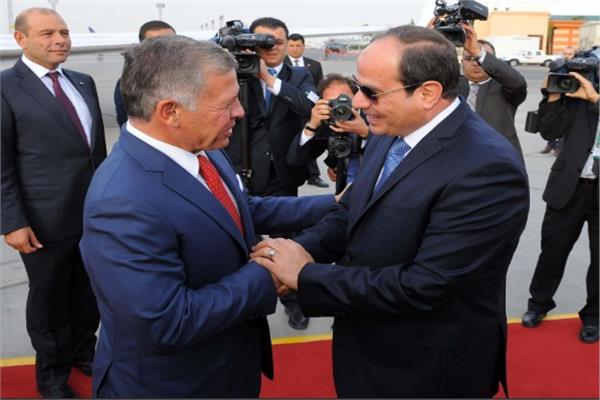 الرئيس السيسي وملك الأردن: لا لتهجير الفلسطينيين