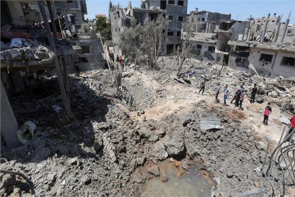 القصف الإسرائيلي على أحياء قطاع غزة