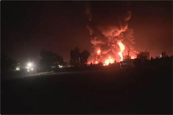 اندلاع حريق كبير بمصفاة نفط في كردستان 