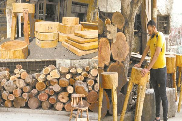 مراحل تصنيع الأورمة الخشبية 