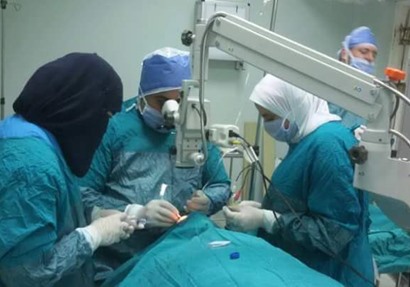 لاول مره اجراء 6 عمليات كبرى للعيون بمستشفى السادات المركزى