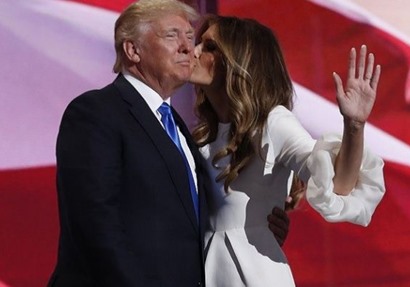 الرئيس الأمريكي دونالد ترامب وزوجته ميلاني