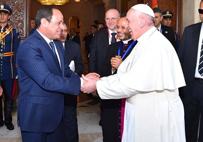 الرئيس عبد الفتاح السيسي والبابا