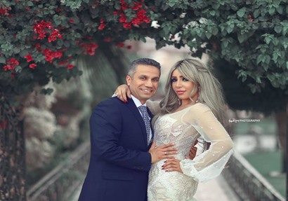 الإعلامية إيمان أبو طالب وزوجها المتحدث الرسمي السابق للقوات المسلحة محمد سمير