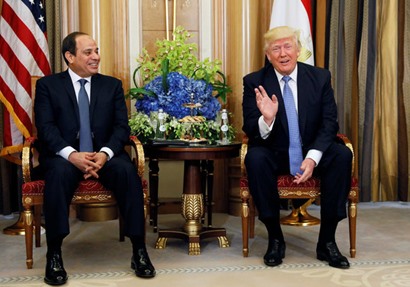 الرئيس عبد الفتاح السيسي والرئيس الأمريكي دونالد ترامب 