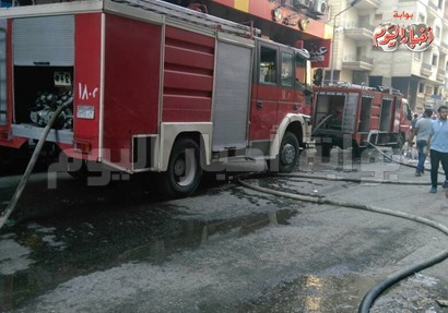 سيارات الإطفاء في موقع الحادث