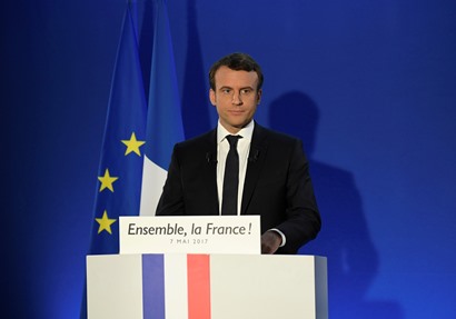 الرئيس الفرنسي الجديد إيمانويل ماكرون