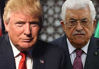 محمود عباس و ترامب 