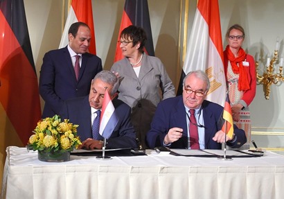 الرئيس السيسي ووزيرة الاقتصاد يشهدان توقيع اتفاقيات بين القاهرة وبرلين