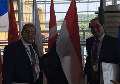عمرو الجارحي وزير المالية وأحمد كجوك نائب وزير المالية المصرى