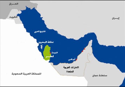 خريطة دولة قطر