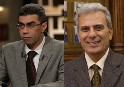 رئيس جامعة القاهرة د.جابر نصار ورئيس مجلس إدارة أخبار اليوم الكاتب الصحفي ياسر رزق