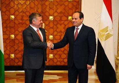 الرئيس عبد الفتاح السيسي والملك عبد الله الثاني