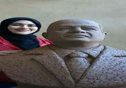 تمثال الرئيس عبد الفتاح السيسي