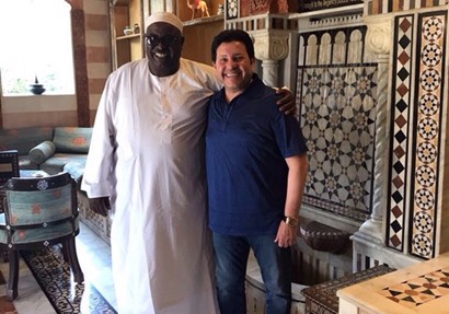 هانى شاكر مع وزيرالسياحة السوداني