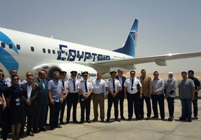 انضمام الطائرة السادسة الجديدة لأسطول مصرللطيران