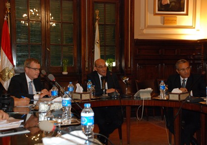 وزير الزراعة خلال  لقاء المدير التنفيذي للغرفة العربية الألمانية للصناعة والتجارة بالقاهرة