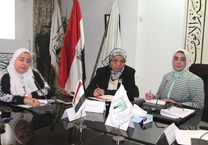  د. مايسة شوقي نائب وزير الصحة والسكان خلال الاجتماع