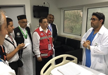 نائب رئيس بعثة مصر الطبية للحج د.محمد شوقي في مدينة الملك عبدالله الطبية  