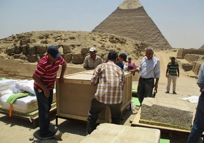 وزارة الآثار: المتحف المصري الكبير يستقبل عدد من القطع الآثرية