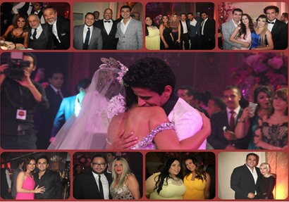 صورة مجمعة من حفل زفاف حمدي الميرغني وإسراء عبد الفتاح