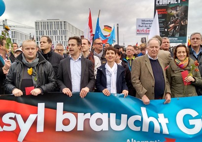 صورة لأعضاء «البديل من أجل ألمانيا» في أحد الفعاليات التي نظمها الحزب
