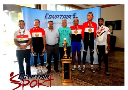  دراجات مصر للطيران تفوز بالمركز الأول في بطولة الجمهورية للشركات
