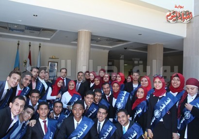 انطلاق الفوج الأول من شباب الجامعات المصرية
